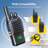 Retevis H777H Walkie-Talkies met Zeswegoplader, PMR446 Licentievrije Tweewegradio, Verborgen Display, LED-Zaklamp, VOX, Walkie Talkie voor School, Supermarkt, Restaurant (Zwart, 6 Stuks)