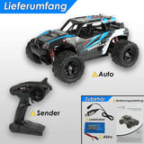 Maximum RC Monster Truck - 4WD Thunder Car 36 km/h op afstand bestuurbare auto - reserveonderdelen (1x Monster Truck/Thunder Car blauw)