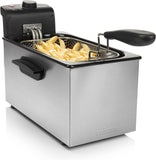 Tristar Friteuse, 3L Capaciteit, 2000W, Instelbare Thermostaat (130-190°C), Oververhittingsbeveiliging, Vaatwasserbestendige Onderdelen, Gemakkelijk Schoon te Maken, FR-6946