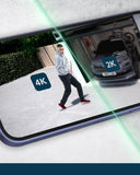 Arlo Ultra 2 draadloze WiFi-beveiligingscamera voor buiten, 4K UHD, 180˚ kleurennachtzicht, sirene, bewegingsdetectie, 2-weg-audio, Smart Hub inbegrepen, incl. proefp. Arlo Secure, 4 cam-kit, zwart