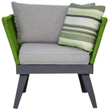 Jet-line Cuba Tuinset, loungemeubel, groen, exclusieve tuinlounge meubel, kabelwikkeling, sofa, stoel, topkwaliteit