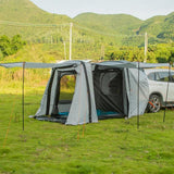 itrimaka Campingtent opblaasbaar,grote opblaasbare tent | Winddichte waterdichte PU 2000 autokampeertent - Draagbare grote SUV-voor kamperen, autotentzonwering voor 3-4 personen buitenshuis