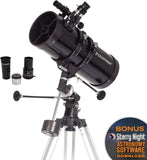 Celestron 21049 PowerSeeker 127EQ Reflectortelescoop, Zwart