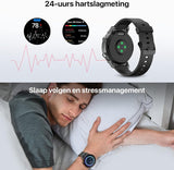 Ticwatch E3 Smartwatch voor heren Draag OS van Google met Qualcomm Snapdragon Wear 4100+ Dual System Platform Google Pay GPS Hartslagmeting Stressmanagement Compatibel met iOS en Android