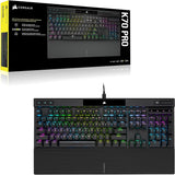 CORSAIR K70 PRO RGB optisch-mechanisch gamingtoetsenbord – OPX lineaire schakelaars, PBT-toetsen met dubbele injectie, 8.000 Hz pollingssnelheid – AZERTY BE – zwart