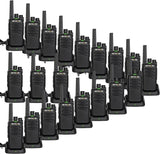 Retevis RT668 Walkie Talkie, PMR446 Oplaadbare Walkie-Talkie voor Volwassenen, VOX Squelch, Nood 2-Weg Radio Professioneel voor Hotel, School (Zwart, 20 Stuks)