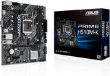 ASUS Prime H510M-K Gaming Moederbord Socket Intel LGA 1200 (Intel H510, mATX, PCIe 4.0, Intel 1GB Ethernet, HDMI, D-Sub, SATA 6Gbit/s, COM-header, RGB Header)