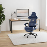 GTPLAYER Dragon Series Gamingstoel, gamingstoel met bluetooth-luidsprekers en voetensteun, ergonomische gamingstoel, draaistoel, computerstoel, blauw