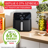 Tefal EY8558 Easy Fry Mega Air Fryer, Extra Large Capacity 7.5 L, 8 Preset Programs, Compact Size, Easy Cleaning