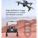 Mini-drone met Camera, HD FPV Opvouwbare Drones met 8K Dubbele Camera voor Kinderen Volwassenen, RC Quadcopter WiFi FPV Live Video-ondersteuning 800m WiFi HD-transmissie,