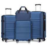 Kono Kofferset van 4 stuks handbagage/medium/grote koffer harde schaal lichtgewicht trolley met TSA-slot reisbagage met Ryanair handcabinetas