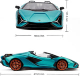 CMJ RC CARS Lamborghini Sian Officieel gelicentieerde op afstand bestuurde auto - 1:12 schaal model Lambo met 7,4 V 900 mAh batterij, 12 km/u snelheid, ledlampen en 2,4 GHz afstandsbediening