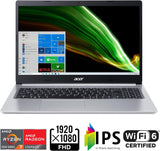 Acer Aspire 5 A515-45-R8K1 slanke laptop | 15,6 inch Full HD IPS | AMD Ryzen 7 5700U Octa-Core mobiele processor | AMD Radeon Graphics | 8 GB DDR4 | 512 GB NVMe SSD | WiFi 6 | KB met