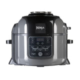 Ninja Foodi Multicooker, 7-in-1, 6L, 7 Kookfuncties, Snelkoken, Airfryen, Slow Cooking, Grillen en Meer, Geborsteld Staal & Zwart, OP300EU