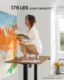 ErGear In hoogte verstelbaar bureau, 100 x 60 cm, in hoogte verstelbaar, elektrisch, ergonomische sta-zitting, tafel, computertafel voor thuiskantoor met 4 geheugenbesturingen, (Espresso)