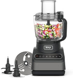 Ninja Foodprocessor met 4 Automatische Programma's, Hakken, Pureren, Snijden, Mixen en 3 Handmatige Snelheden, 2,1L Kom, Hak-, Snij- & Deegmessen, Vaatwasserbestendige Onderdelen, 850W, Zwart, BN650EU