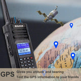 Retevis Ailunce HD1 10W DMR amateurradio, GPS, dual-band, digitale tweewegradio, type-C 3200mAh batterij, IP67 waterdicht, 16 toetsen DTMF, compatibel met hamradio (1 stuks, zwart)