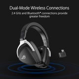 ASUS ROG Delta S Wireless Gaming Headset (AI Beamforming Mic, 7.1 surround sound, 50mm Drivers, Lightweight, Low-latency, 2.4GHz, Bluetooth, USB-C, For PC, Mac, PS4, PS5, Switch, Mobile Device)