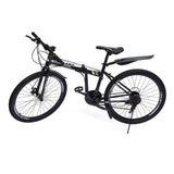 Ethedeal 26 inch Fully Mountainbike, opvouwbare bike-gids, premium mountainbike, schijfremmen, 21 versnellingen, MTB-fiets, schijfrem, vouwfiets met dubbel schokdempingsframe