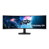 Samsung PC-monitor Odyssey G9 49 inch 240 Hz, 1 ms, 1000R gebogen VA-paneel, DWQHD-resolutie: 5120 x 1440, 2500:1, AMD FreeSync Premium Pro, Auto Source Switch +, verstelbare standaard, DisplayPort,