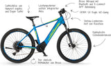 FISCHER E-Bike | MTB Montis 6.0i elektrische fiets, mat blauw, 51cm-504Wh