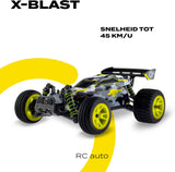 Overmax X-Blast RC Auto - 45 km/u, 1:18 Schaal, 4x4 Aandrijving, 100m Bereik, LED Verlichting, 30 min Speeltijd, Onafhankelijke Vering, TUV Gecertificeerd, Ideaal Cadeau voor Kinderen 14+