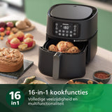 Philips Airfryer 5000 Series XXL, 7.2L (1.4 kg), 16-in-1 Air Fryer, Wifi Connected, 90% Less Fat With Rapid Air Technology, HomeID App (HD9285/90)