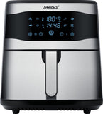 Steba Family HF 8000 Heteluchtfriteuse, 8 liter, met touchscreen, 8 programma's, timer 60 minuten, 1800 watt, friteuse zonder olie