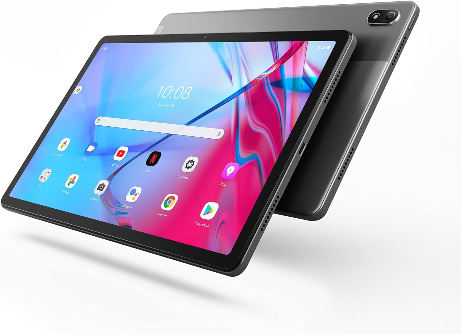 Lenovo Tab M9 tablet met touchscreen, 9 inch (22,4 cm), HD (MediaTek Helio G80, 8 kernen, 3 GB RAM, 32 GB eMMC, Android 12, WiFi + Bluetooth) transparant - grijs