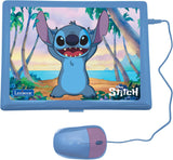 Lexibook, Disney Stitch, tweetalige Duits/Engelse leercomputer, speelgoed voor kinderen, met 124 spraak-, schrijf-, wiskunde-, logica, muziekactiviteiten en spelen, paars/blauw, JC598Di3