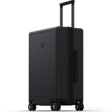 LEVEL8 Lichtgewicht Koffer 100% PC Microdiamanttextuur Hardcase Ontwerp Koffer Bagage met 4 Spinner Wielen en TSA Slot, Handbagage Cabine Koffer(66cm, 65L, Zwart)