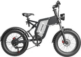 CANTAKEL MX25 48V25AH elektrische fiets, 20 * 4inches, volledige schorsing off-road Fat tire mannen fiets, voor en achter hydraulische olieremmen, geschikt voor sneeuw en strand, berg