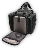 Design4Pilots - pilotentas "Crosscountry" voor overlandvluchten en dagtochtjes, zwart, zwart, 34 x 28 x 26 cm