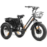 Volwassen Driewielige Elektrische Fiets 20 Inch Elektrische Driewieler Dikke Band 3-Wiel Elektrische Driewieler Driewielige Volwassen Lading Elektrische Auto Met Mand