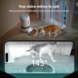 PETLIBRO 5L Automatische Kattenvoerbak met 1080P Camera - 5G en 2.4G WiFi Hondenvoerbak met APP Lage Voedselsensor en Blokkering Kennisgeving