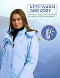 Wantdo Dames Ski Jassen Regenjassen Fleece Waterdicht