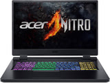 Acer Nitro 5 (AN517-55-7656) Gaming laptop, 17,3" FHD 144Hz display, Intel Core i7-12700H, 16 GB RAM, 512 GB SSD, NVIDIA GeForce RTX 4050, Windows 11, QWERTZ toetsenbord, zwart