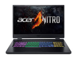 Acer Nitro 5 (AN517-55-7656) Gaming laptop, 17,3" FHD 144Hz display, Intel Core i7-12700H, 16 GB RAM, 512 GB SSD, NVIDIA GeForce RTX 4050, Windows 11, QWERTZ toetsenbord, zwart