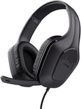 Trust Gaming GXT 415 Zirox Lichtgewicht Gaming Headset met 50mm-drivers voor PC, Xbox, PS4, PS5, Switch, Mobile, 3.5 mm Jack, 2m Kabel, Opklapbare Microfoon, Over-Ear Bedrade Koptelefoon - Zwart