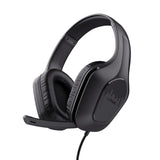 Trust Gaming GXT 415 Zirox Lichtgewicht Gaming Headset met 50mm-drivers voor PC, Xbox, PS4, PS5, Switch, Mobile, 3.5 mm Jack, 2m Kabel, Opklapbare Microfoon, Over-Ear Bedrade Koptelefoon - Zwart