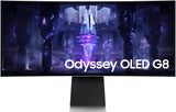 Samsung Odyssey OLED G8 Gaming Monitor S34BG850SU, 34 inch, OLED-paneel, UWQHD-resolutie, FreeSync Premium, 0,03 ms responstijd, vernieuwingssnelheid 175 Hz