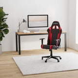 DXRacer (Het Origineel) Prince P132 Gamingstoel, Kunstleer, Zwart-Rood, Tot 185 cm