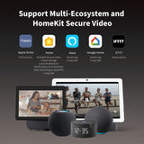 Aqara Video Deurbel G4 (belletje bijgeleverd), 1080p FHD HomeKit beveilgide video-deurbelcamera, plaatselijke gezichtsherkenning, ondersteunt Apple Home, Alexa, Google, SmartThings, Gray