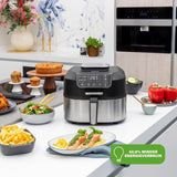 Princess Airfryer Grill, receptenboek en temperatuursensor, max. 265 °C, 4 programma's, 5,6 l, 1760 W