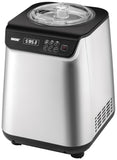 Unold 48825 Uno IJsmachine, zelfkoelende compressor, volautomatisch, 135 W, -35 °C koeling, lcd-display, roestvrijstalen container, timer, compressor