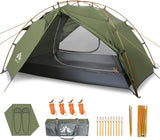 Night Cat 2 Man Camping Tent Waterdicht 2 Persoon Backpacken Tent Dubbellaags Gemakkelijk Set Up Lichtgewicht Voor 4 Seizoenen Camping Wandelen Tuin