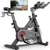 JOROTO X2 Stationary Exercise Bike | X2PRO/X4S Bluetooth Magnetische Riem Aandrijving Indoor Cycling Bike,300/330 Pond Belasting +44 Dagen Gratis Kinomap Lidmaatschap