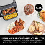 Ninja Combi 12-in-1 Multi-Cooker, Oven & Airfryer, 12 Kookfuncties, Maak in 15 Minuten* Gezinsmaaltijden, Inclusief Bakplaat, Pan, & Receptengids, Grijs, SFP700EU