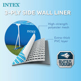 Intex Rectangular Pool with Frame., Surface-mounted pool., blue (bright blue)