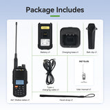 Retevis A61 Ham Radio, GPS, IP67 Waterdichte Walkie Talkie, 2m/70cm/FM/AM band, 2200mAh Batterij, Radio Alias, Sub PTT, USB-C Opladen Amateur Radio voor Noodhulp, Ham Event in Filed (1 Stuks)